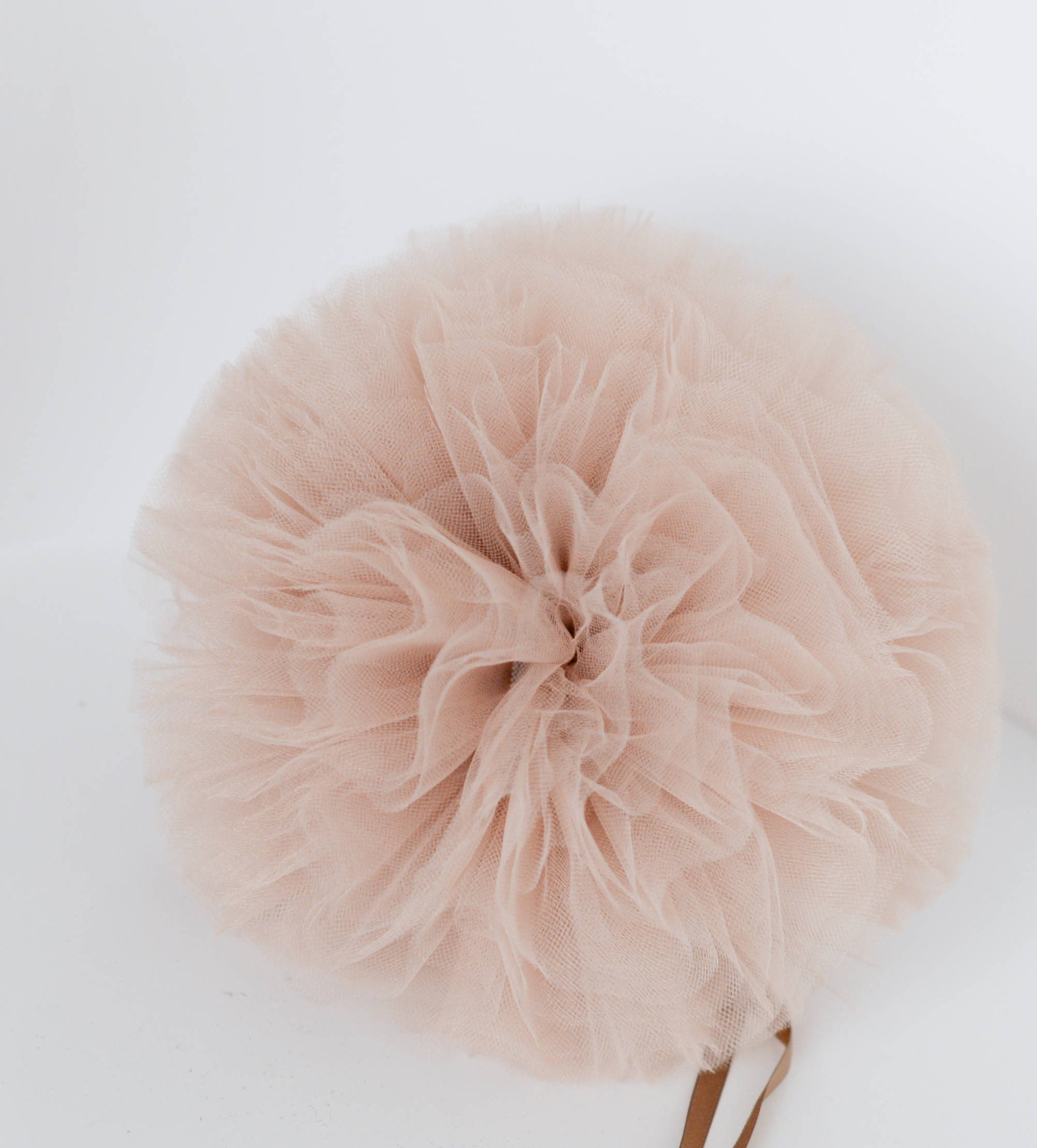 Misty Rose 15mm Mini Pom Poms Handmade Soft Tulle Small Pompoms Craft  Supply