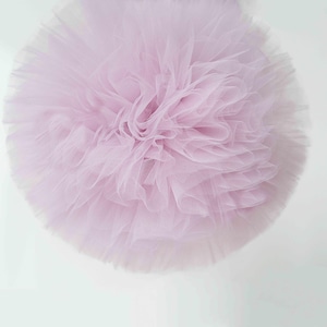 Dusty pink tulle pom poms / wedding party decorations / girls birthday party  pompoms / nursery decor / weddings / tulle pompom / kids room