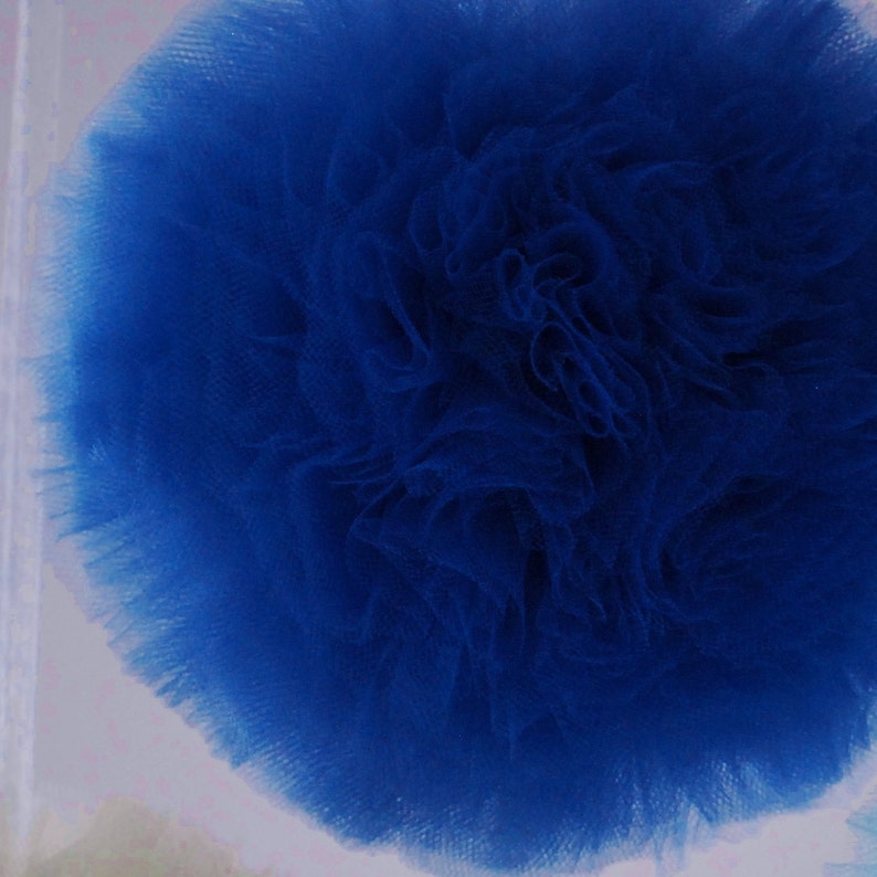 Parade blue tulle pompom wedding party decorations pom poms
