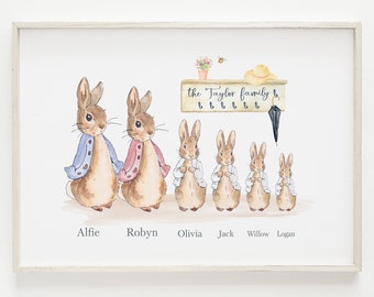 Rabbit Illustration Etsy Rabbit Illustration Etsy