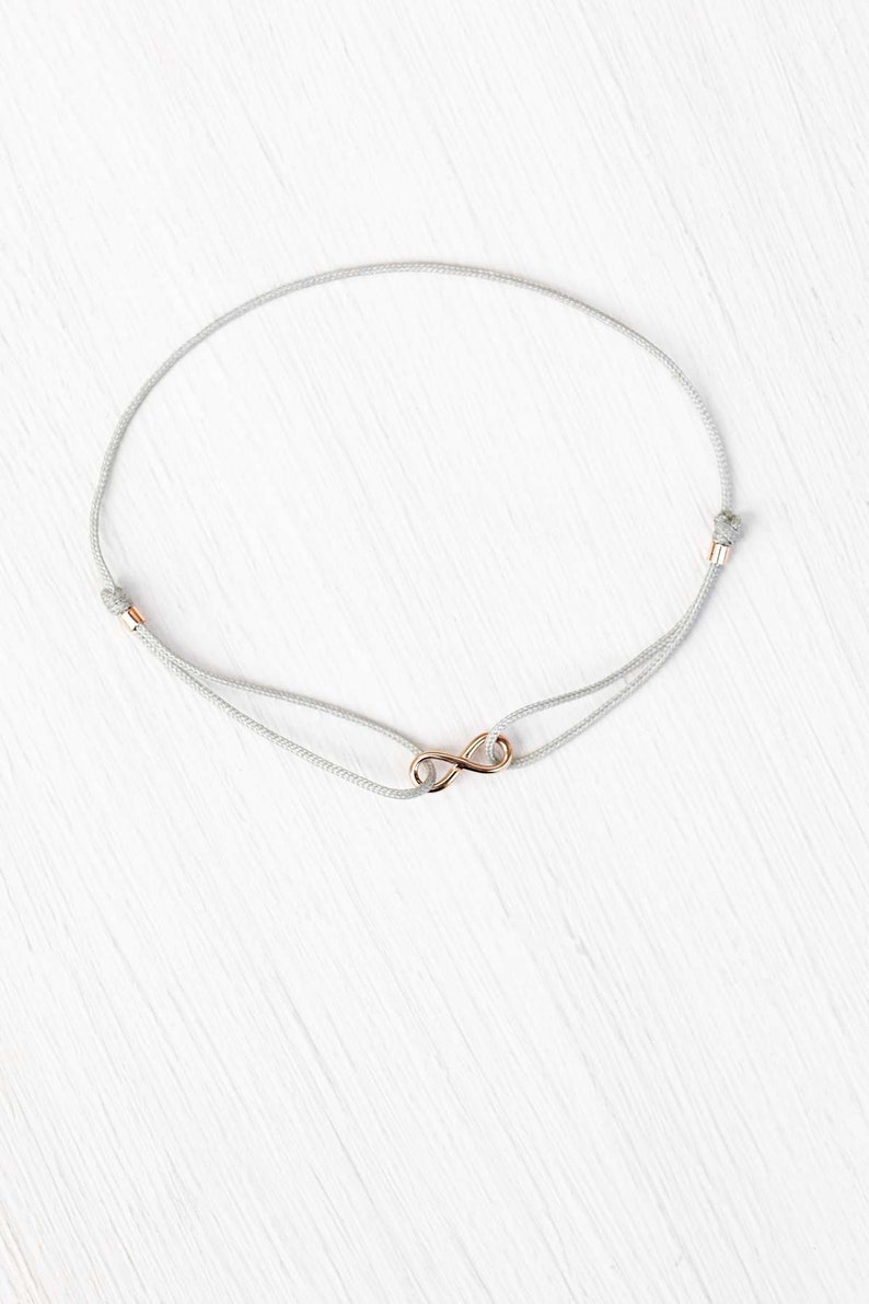 Friendship bracelet Infinity Set of 2 White