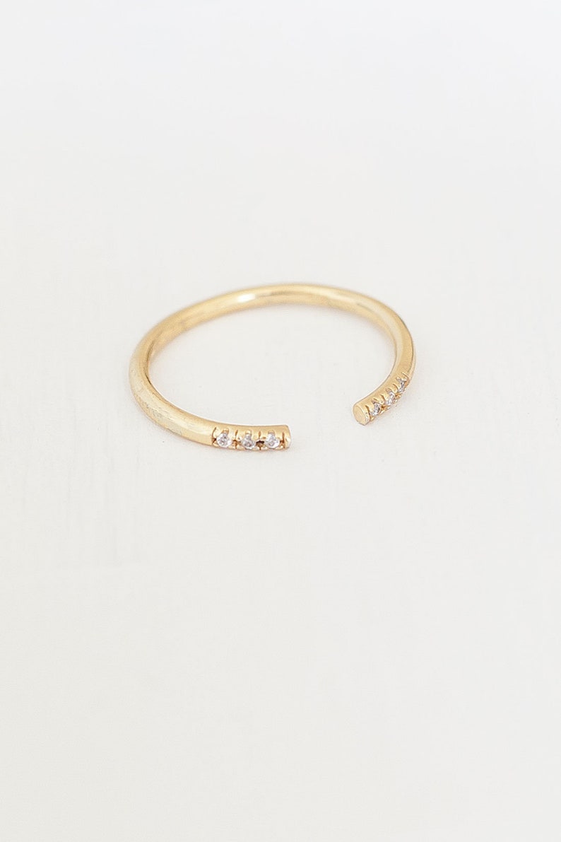 in the colours gold Ring \u00bbStacking ring VI open\u00ab made of 925 sterling silver silver or rose gold