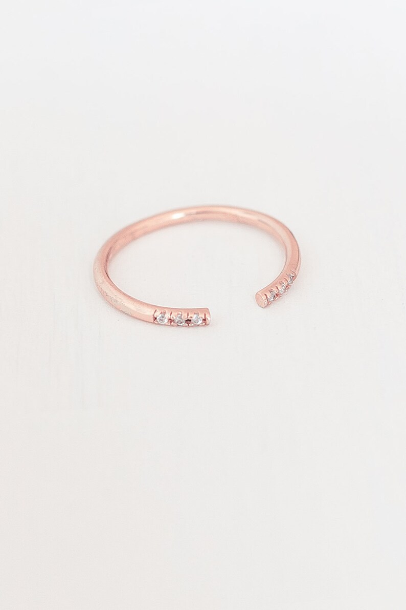 in the colours gold Ring \u00bbStacking ring VI open\u00ab made of 925 sterling silver silver or rose gold