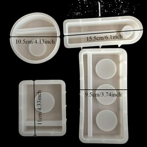 Casting mold, candle holder, suitable for inserts, silicone casting mold, insert for tealight holders image 4