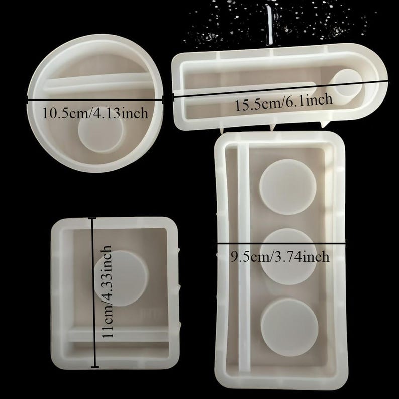 Casting mold, candle holder, suitable for inserts, silicone casting mold, insert for tealight holders image 4