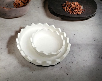 Casting mold, silicone mold, bowl with spikes, Raysin, Keraflott
