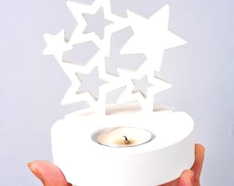 Stampo in silicone, inserto, stelle, per piatto porta tealight, romantico, accogliente