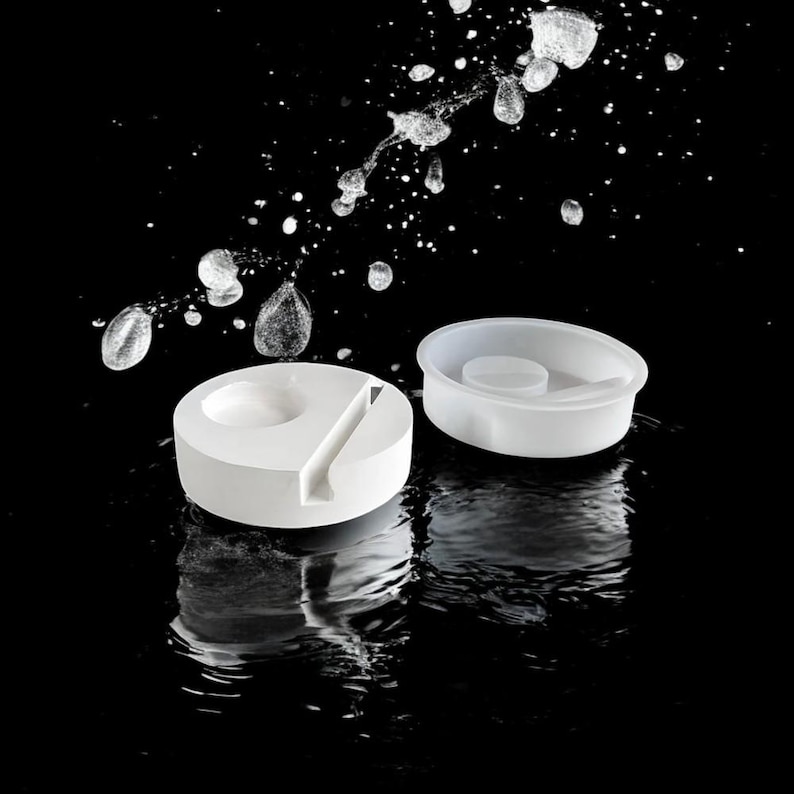 Casting mold, candle holder, suitable for inserts, silicone casting mold, insert for tealight holders image 6