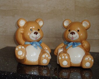 Pottery Bear Book Ends