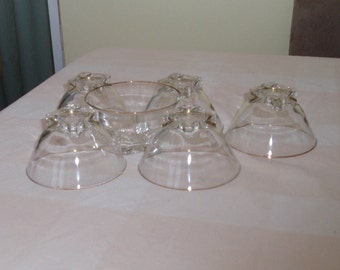 Vintage Glass Ice cream dishes/Fruit bowls