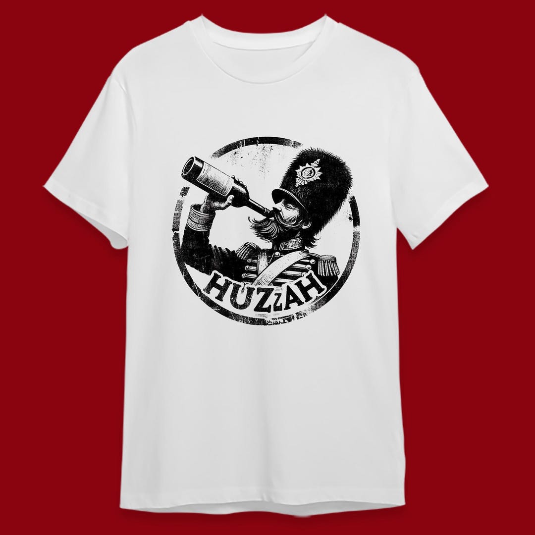 Huzzah T-shirt – Vintage Military Graphic Tee | Revellers Apparel - Etsy