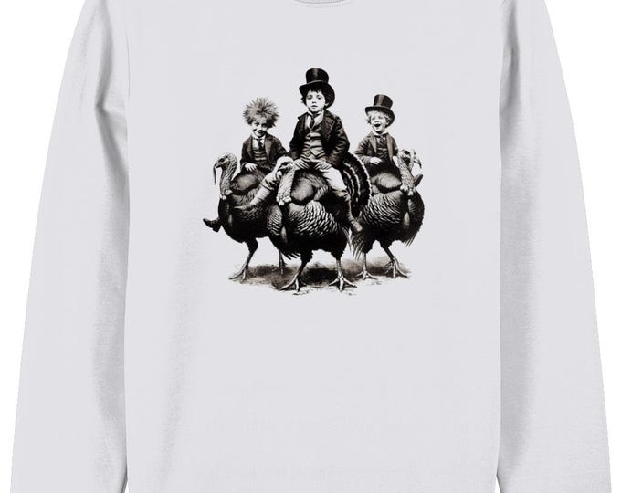 Christmas Misfits Sweatshirt – Streetwear Christmas Jumper, Vintage Turkey Riders Sweatshirt, Alternative Holiday Style, Misfits & Mayhem Co