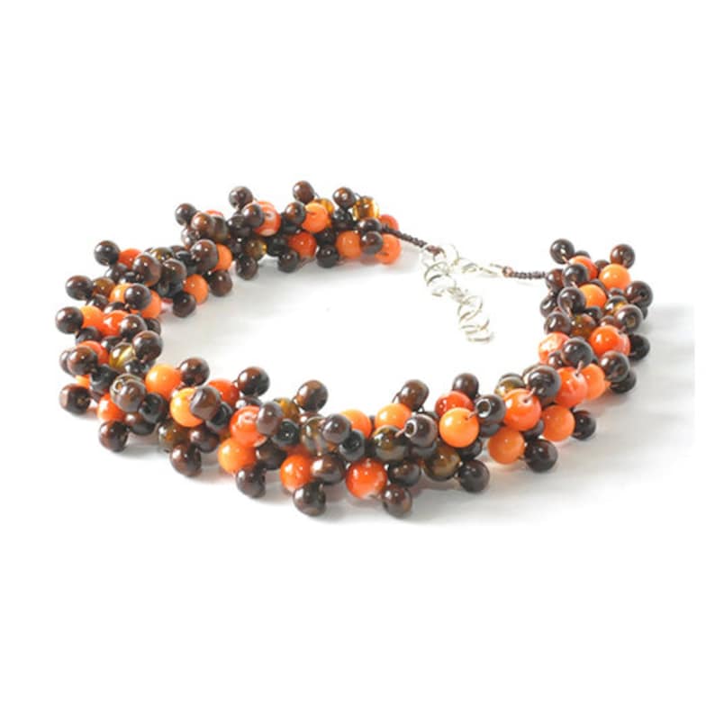effective; wooden beads for a gift; 3286 3d necklace; light glass beads; every day
