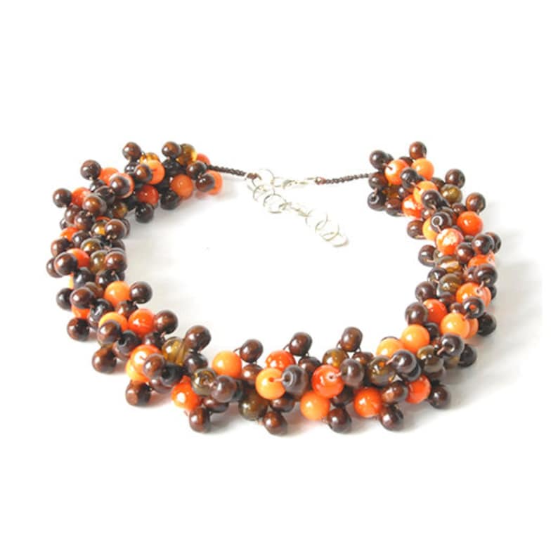 effective; wooden beads for a gift; 3286 3d necklace; light glass beads; every day