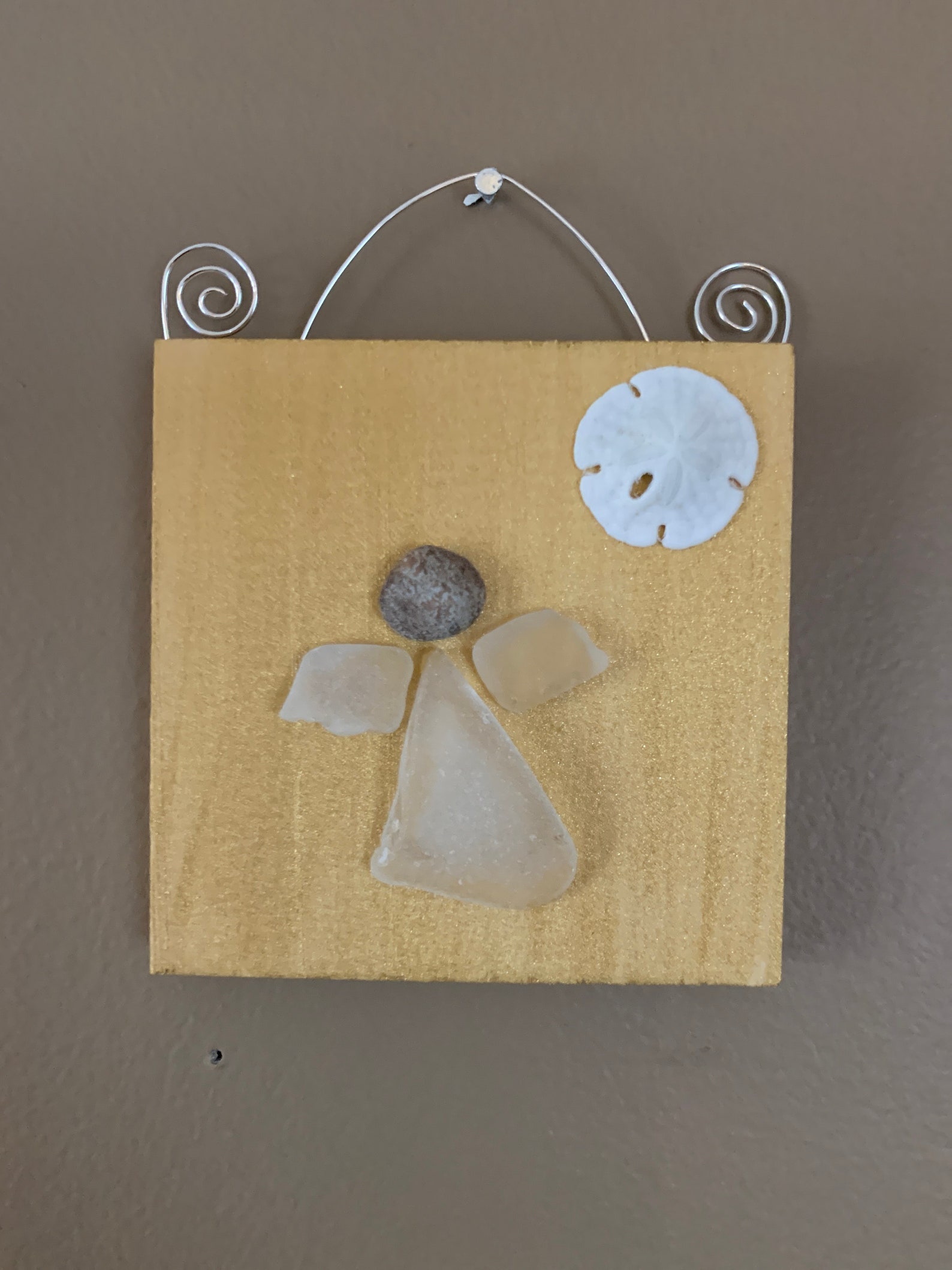 Sea Glass Angel Ornament/Wall Hanging 1 angel | Etsy