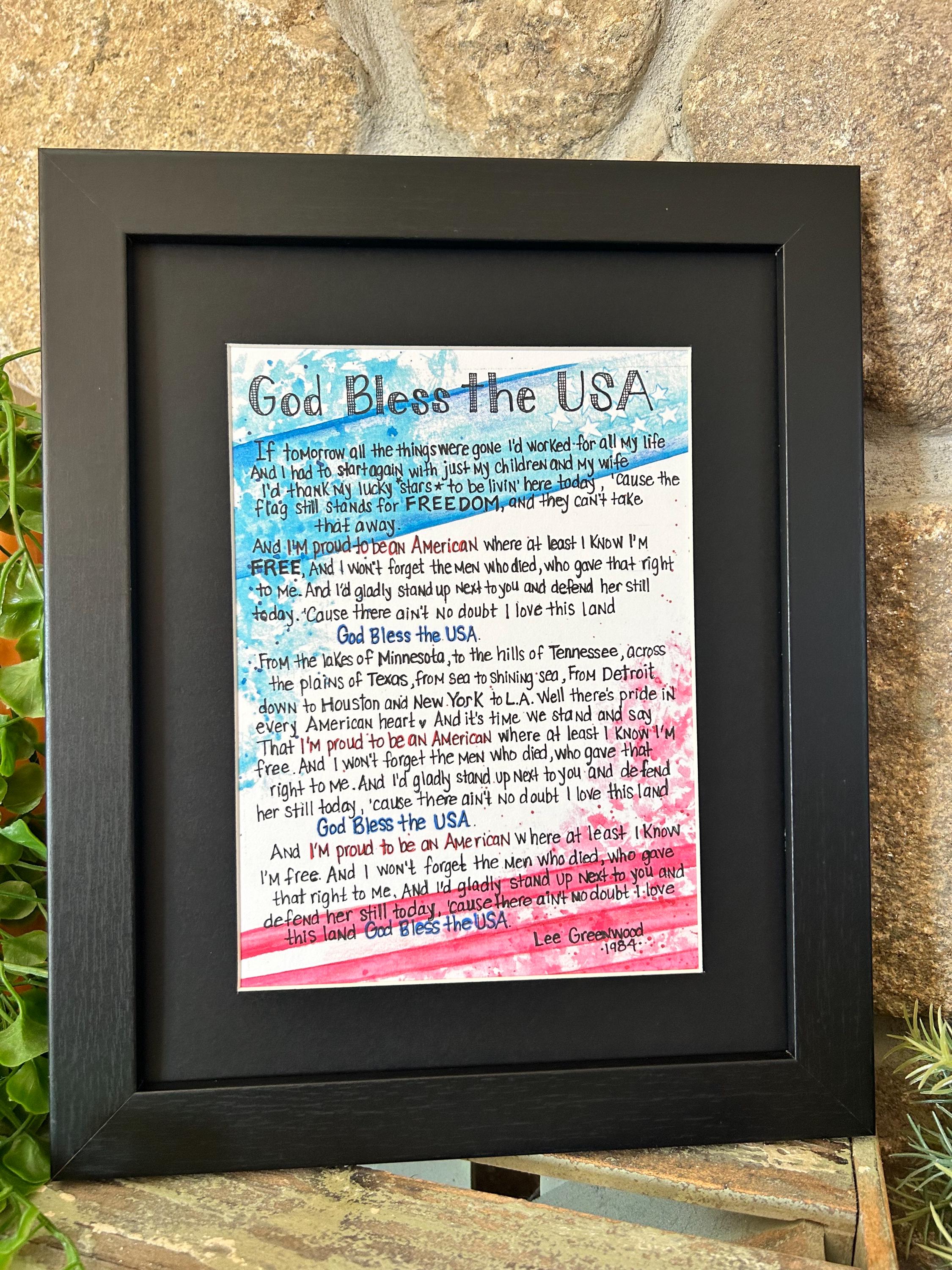 God Bless the USA - Etsy
