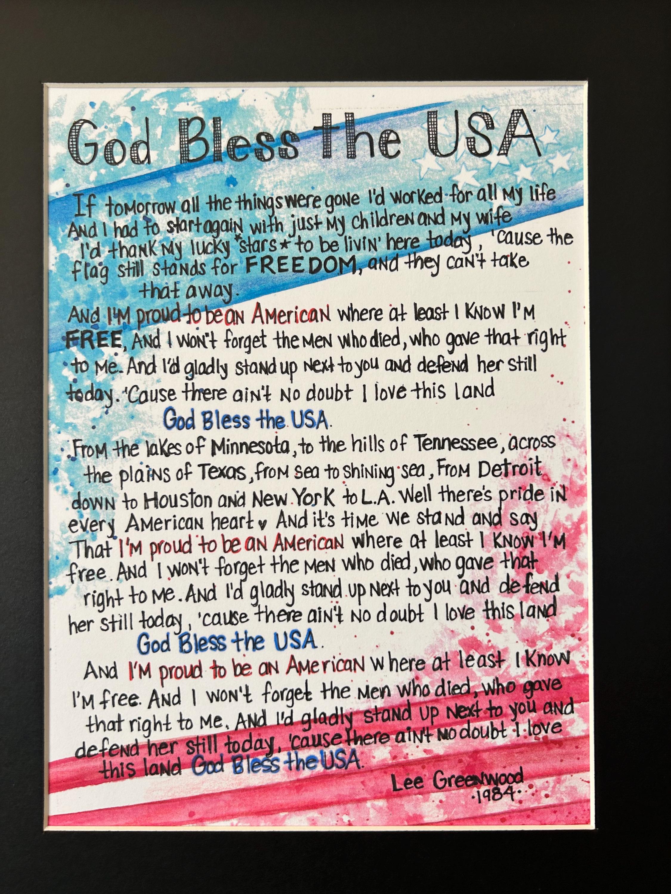 God Bless the USA - Etsy