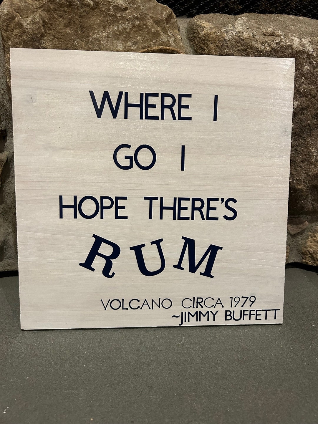Where I Go I Hope There's Rum the Jimmy Buffett Etsy