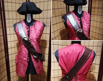 Elizabeth Swann red pirate cosplay costume