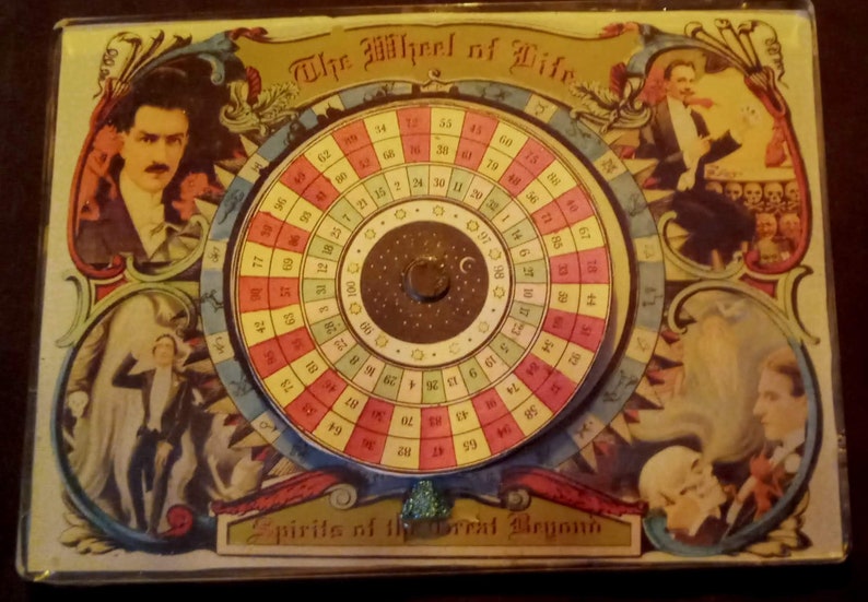 The Wheel of Life Golden Wheel Spinning Fortune Telling Device With