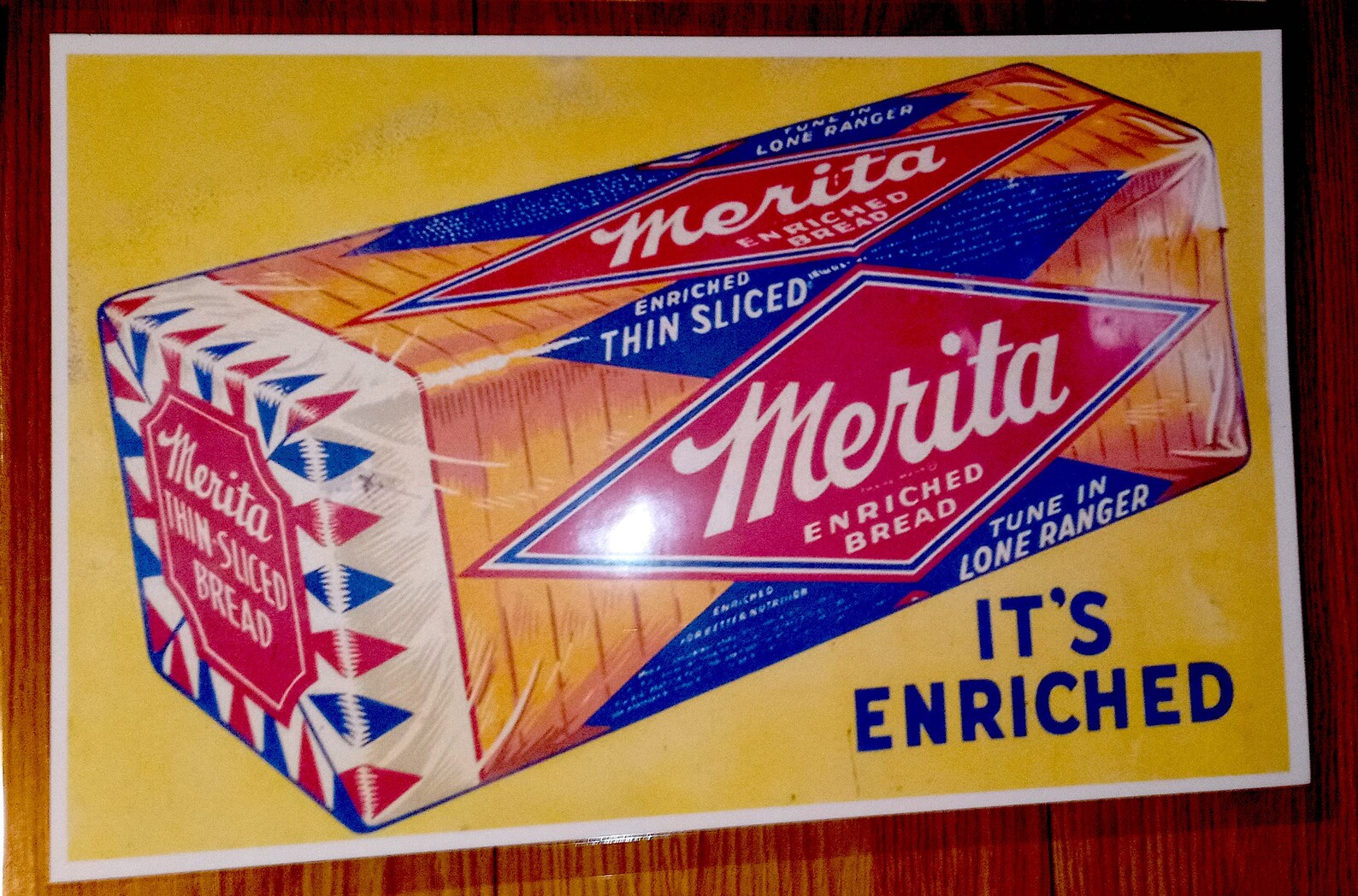 Retro Mid Century Modern Assorted Bread Brands 1950's1970's Placemats