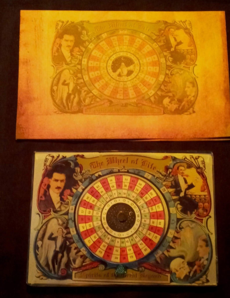 The Wheel of Life Golden Wheel Spinning Fortune Telling Device With