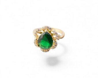 Elegantes anillos chapados en oro de 18k para un estilo atemporal - Chic para el glamour diario - Regalo de Navidad - Anillos de joyería