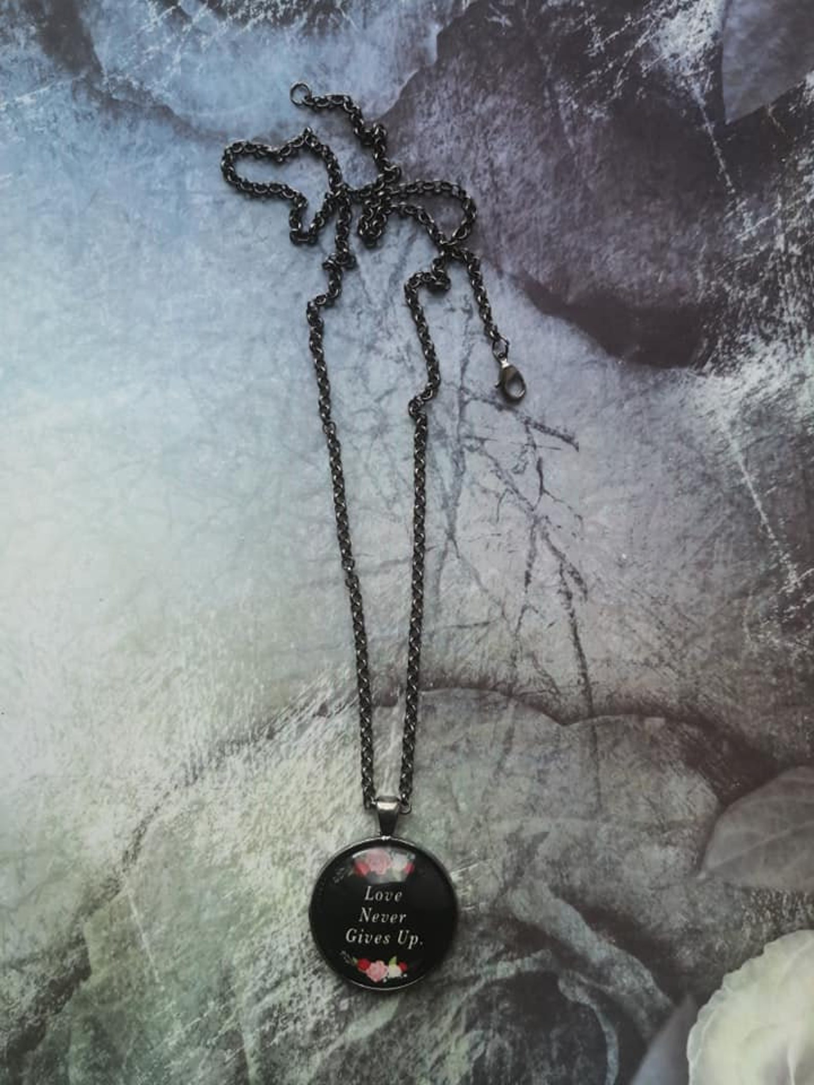 Inspiration quotes necklace Quotes jewelry Quotes sentence Etsy