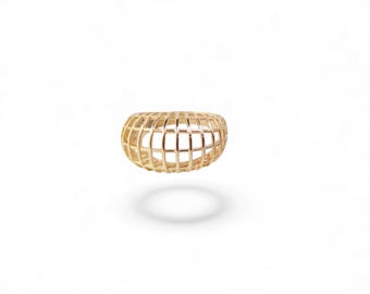Elegantes anillos chapados en oro de 18k para un estilo atemporal - Chic para el glamour diario - Regalo de Navidad - Anillos de joyería