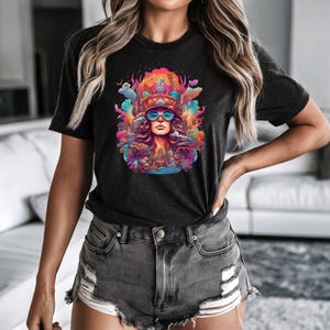 Women&#39;s T-shirts, Printed Women T-Shirts, Women Top T-shirts, Casual Cotton Tee, Stylish Fit T-shirt, Artist Series Tee, Summer Ready Tee