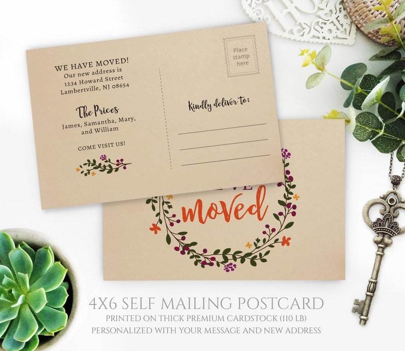 Personalized New Address Cards Printed on Premium Kraft Etsy