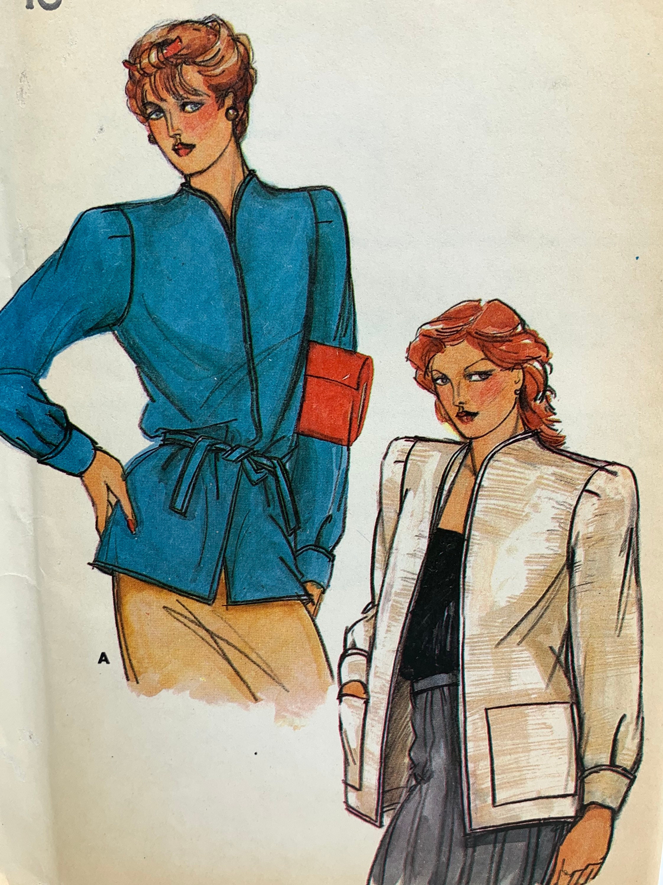 速くて簡単なButterick 6915 Misses ノーカラーオープンジャケット