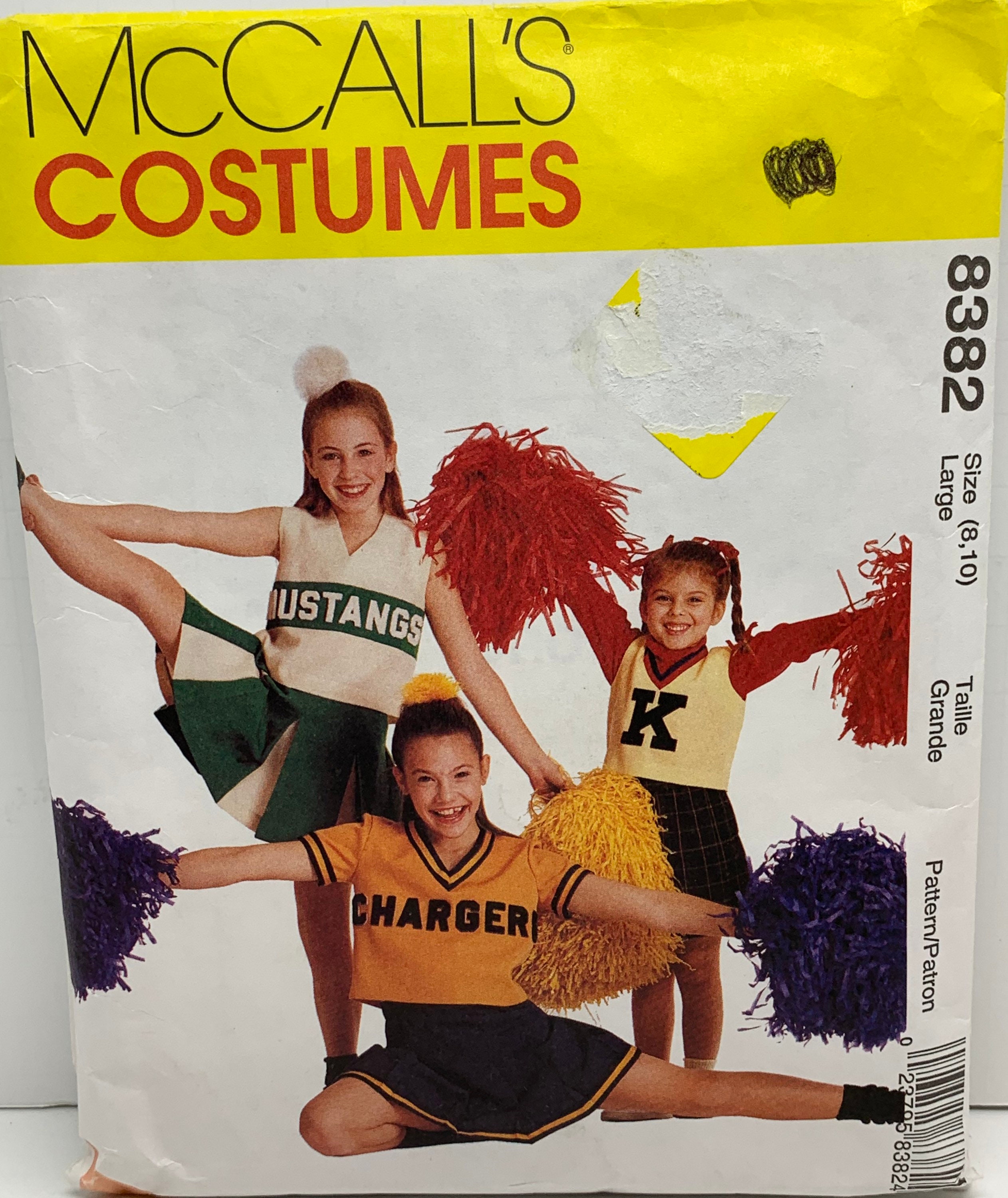 McCalls 8382 Enfants et Filles Cheerleader Tenues Costumes Concevez Votre  Propre Cheerleading Taille 8 Partiellement Coupé Complet -  France