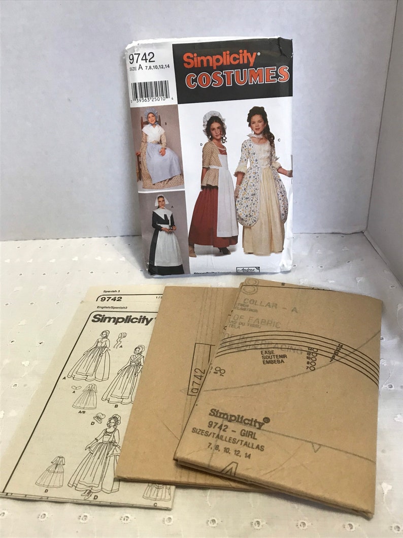 Simplicity 9713 Costume Sewing Pattern Halloween Size N 10 12 - Etsy