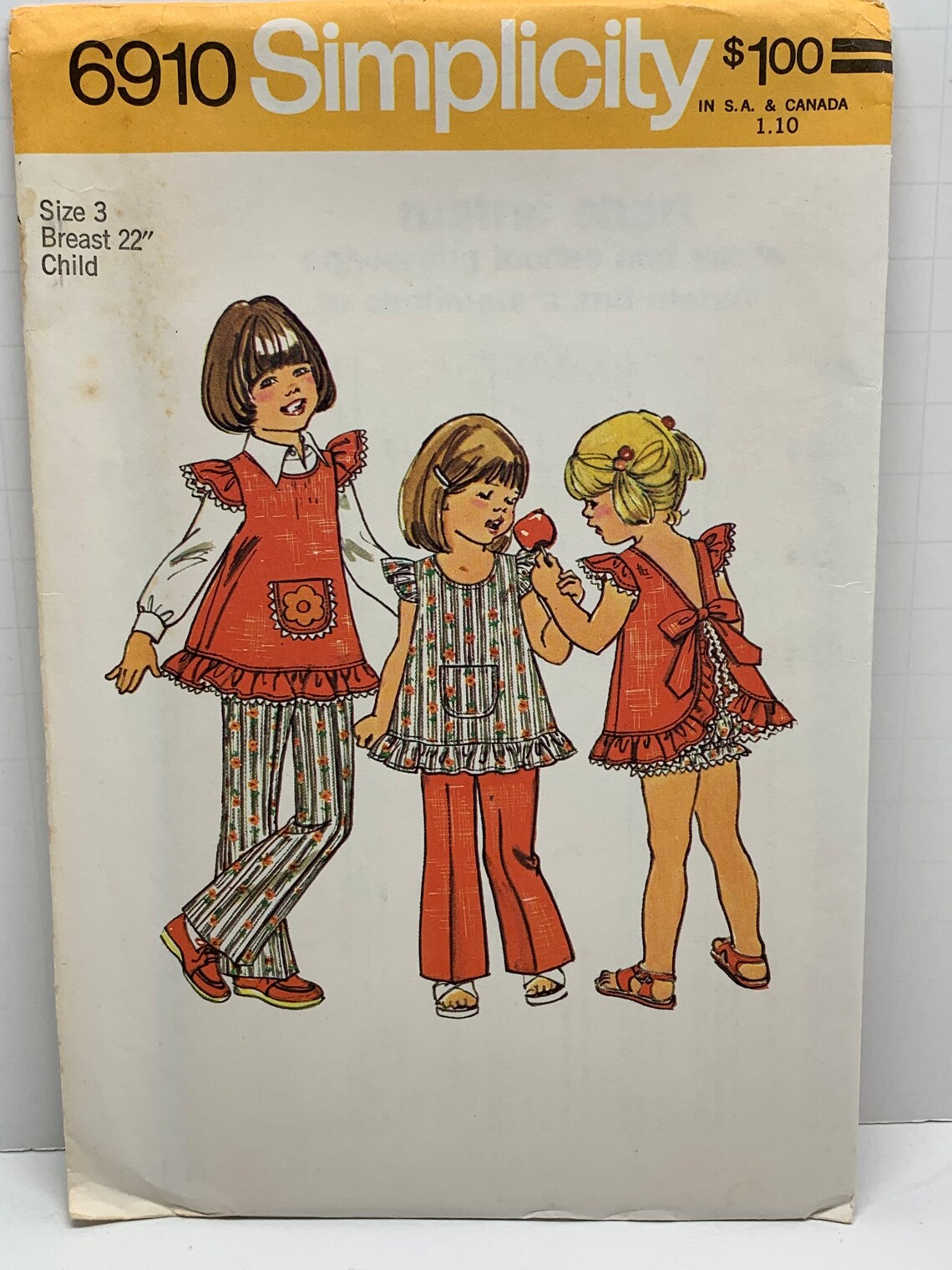 Vintage 1970s Girl’s Dresses Jumper Tops Pants Shorts Panties Bloomers ...