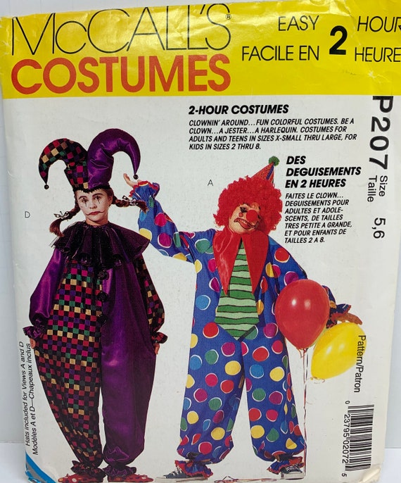 Clown per bambini e giullare Costumi di Halloween con cappelli - Etsy Italia Clown per bambini e giullare Costumi di Halloween con cappelli - Etsy Italia