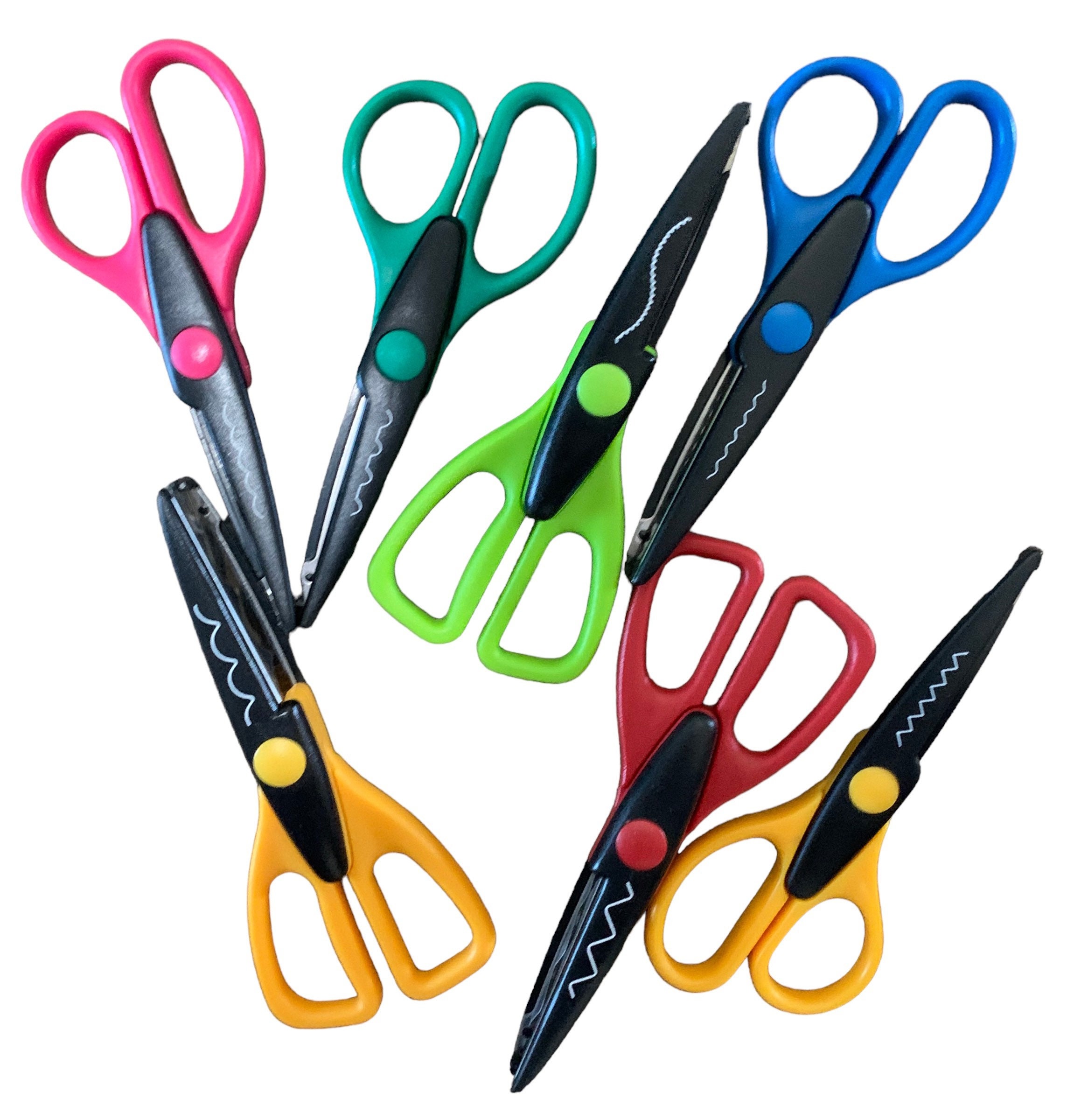 9 Piece Decorative Kraft Edgers Scissors + 4 Bonus Crafting Scissors USED
