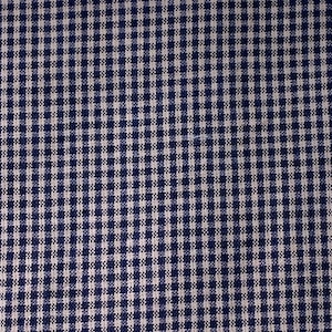 Tkanina bawełniana Homespun w kratkę Gingham w kolorze niebieskim i jasnobrązowym 48” x 45” 1,25 jarda, prymitywny wiejski dom OOP