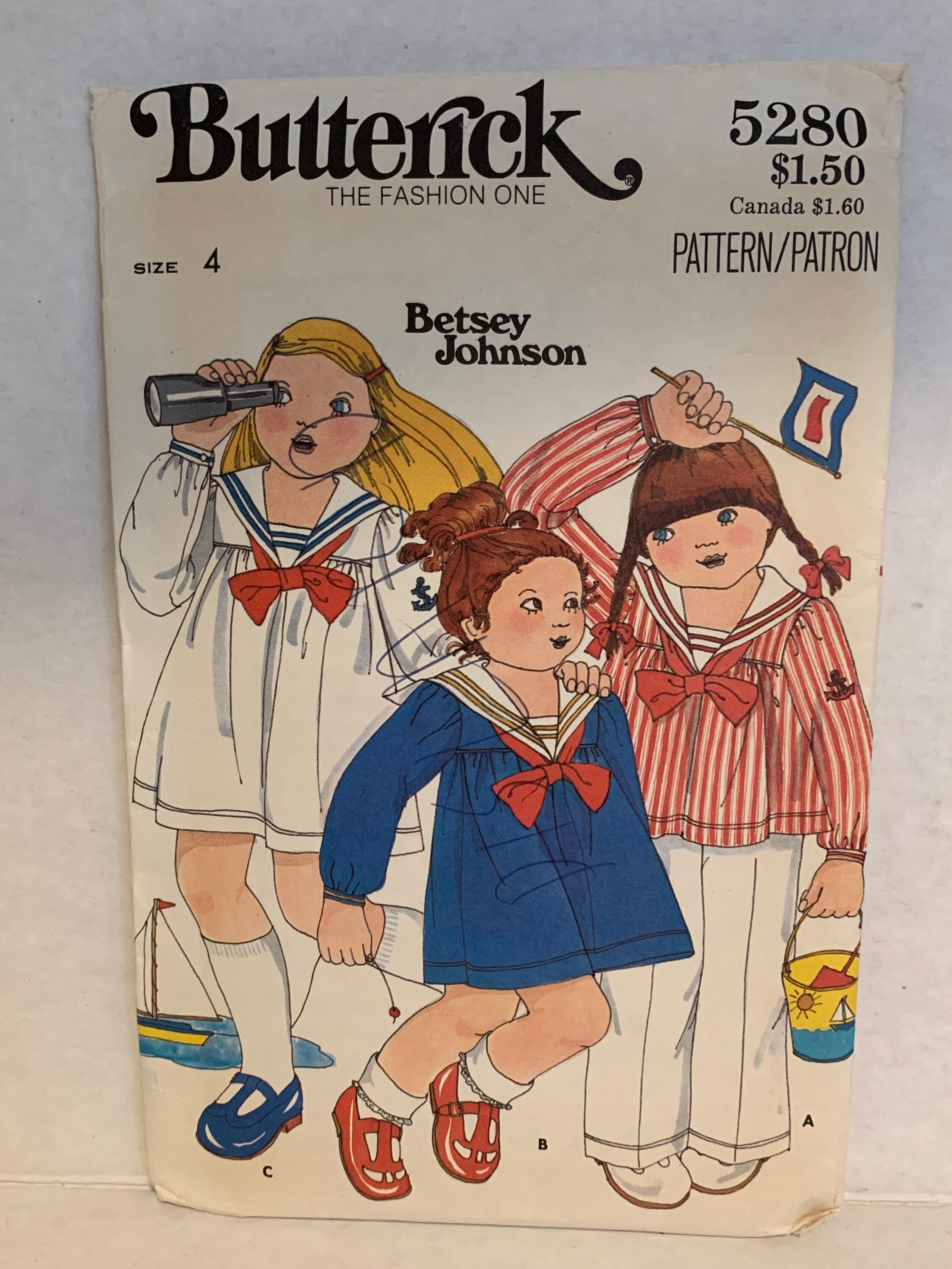 Vintage 1970s Butterick 5280 Betsey 