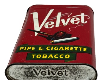 velvet pipe tobacco history Empty Collectable Vintage and Cigarette Canister How to Determine the Date