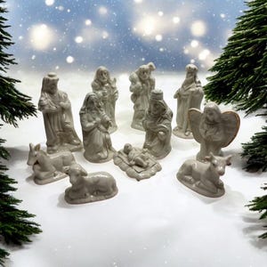 11 piece porcelain nativity set - Etsy 日本