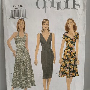 1986 Vogue Misses/' SLEEVELESS DRESSES Pattern ----Size 12-14-16