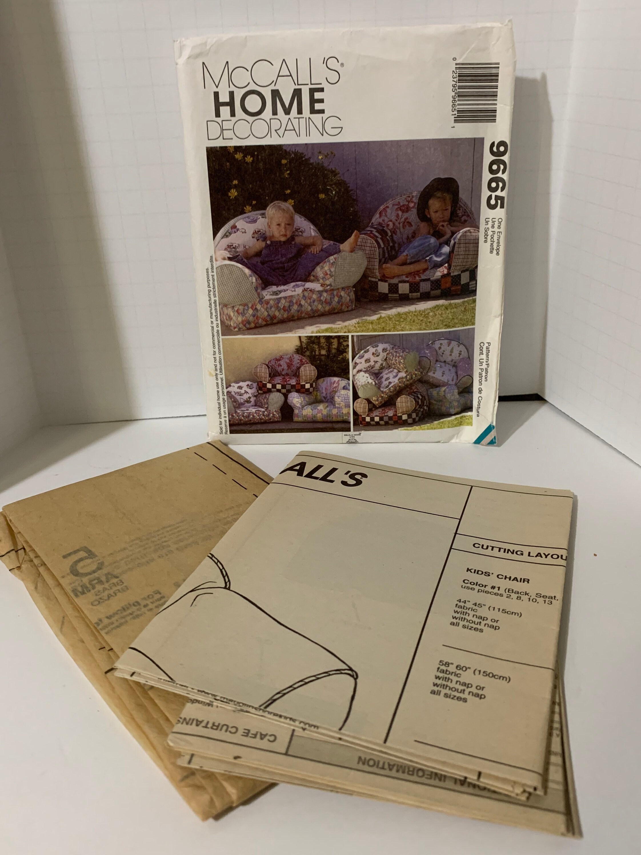 Mccalls Crafts 9665 Sewing Pattern Kids Boys Girls Childs - Etsy