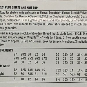 Simplicity 4972 LIZZIE Mcguire Girls Skirts & Knit Top Hoodie Hooded ...