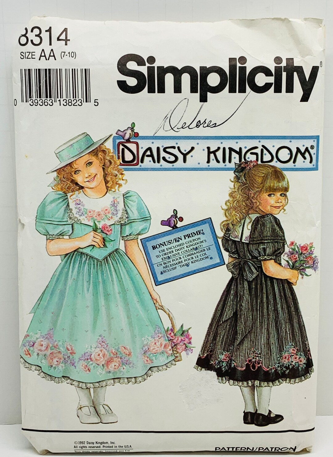 Daisy Kingdom Polka Dot Apron Fabric Craft Kit Adult Size Springs