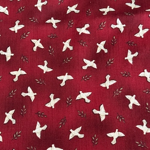 Retired Moda Christmas Fabric A Child is Born by Deb Strain Peace Doves and Branches 1/2 Yard