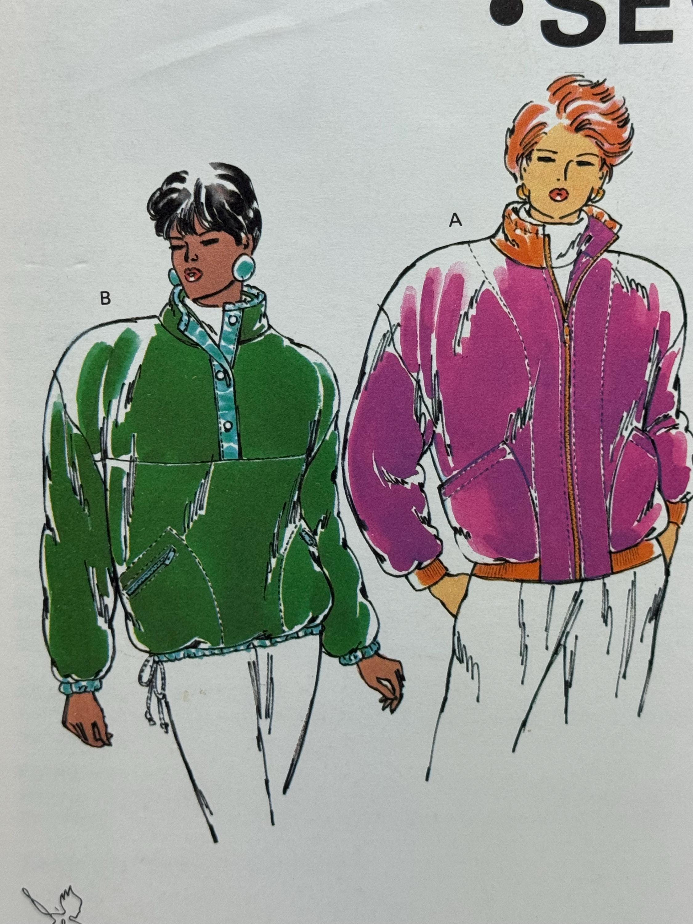 Vintage Kwik Sew 2144 Misses Pullover or Zip Front Jacket
