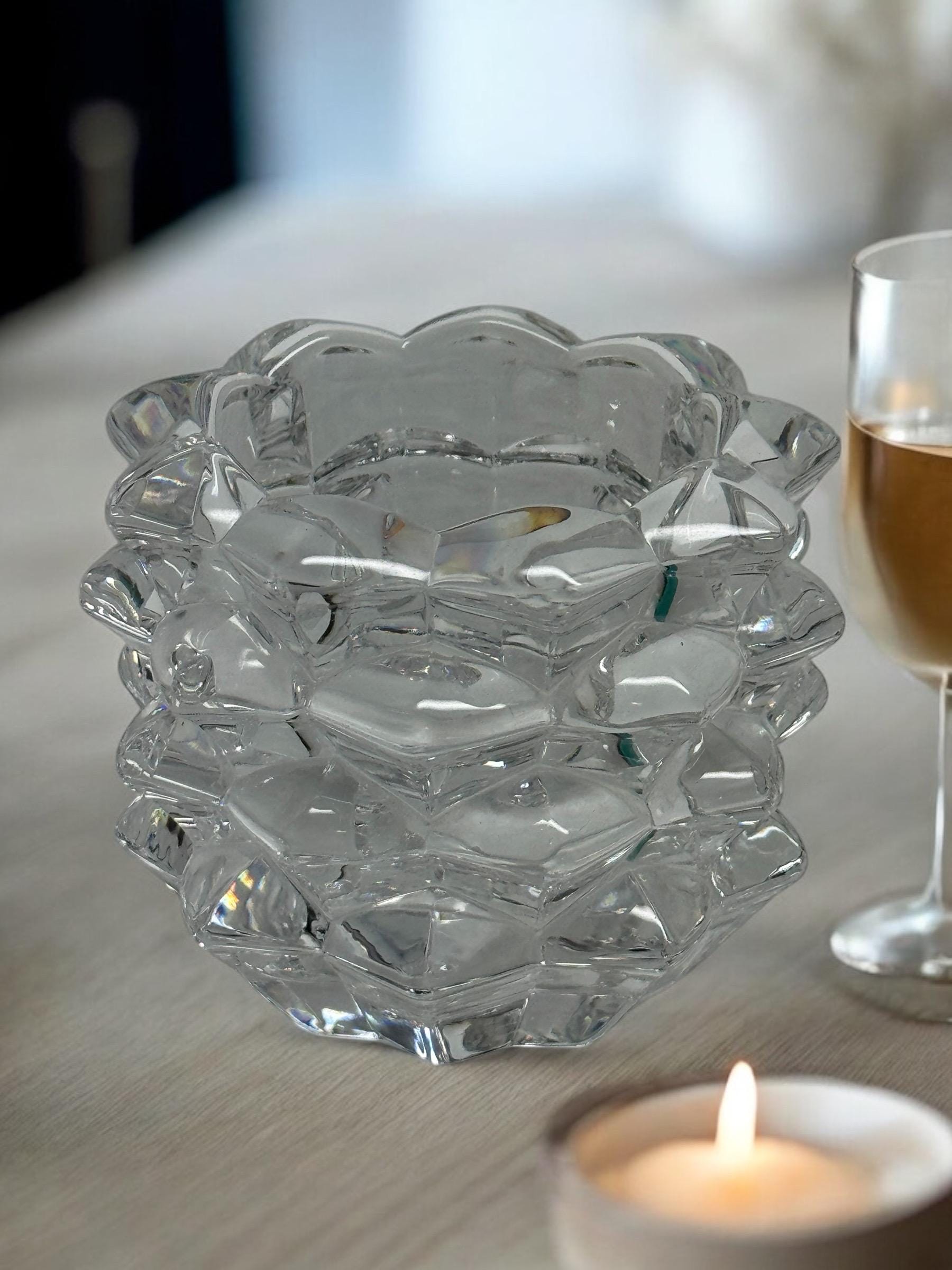 Tiffany & Co. Crystal Pinecone Votive Candle Holder - Etsy
