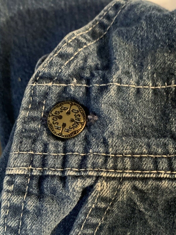VTG Oshkosh B'gosh Vestbak Denim Overalls Bib 18 Months 80s