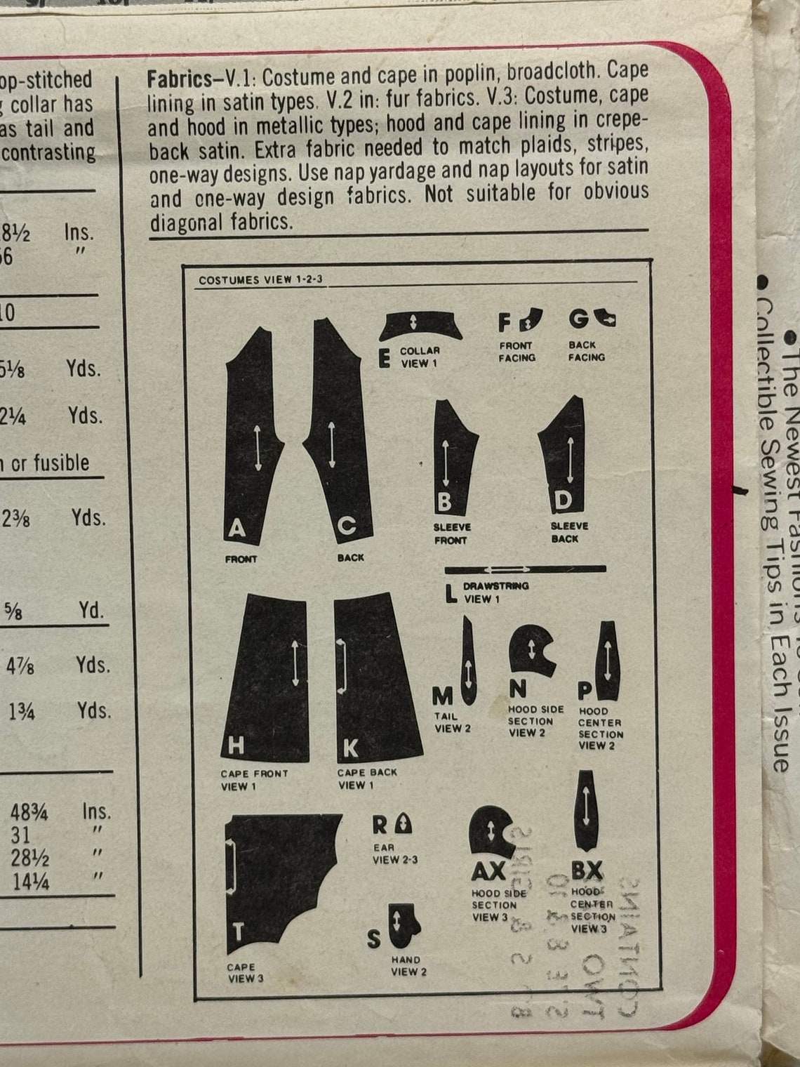 Simplicity 9206 Vampire Werewolf and Bat Halloween Costume Vintage ...